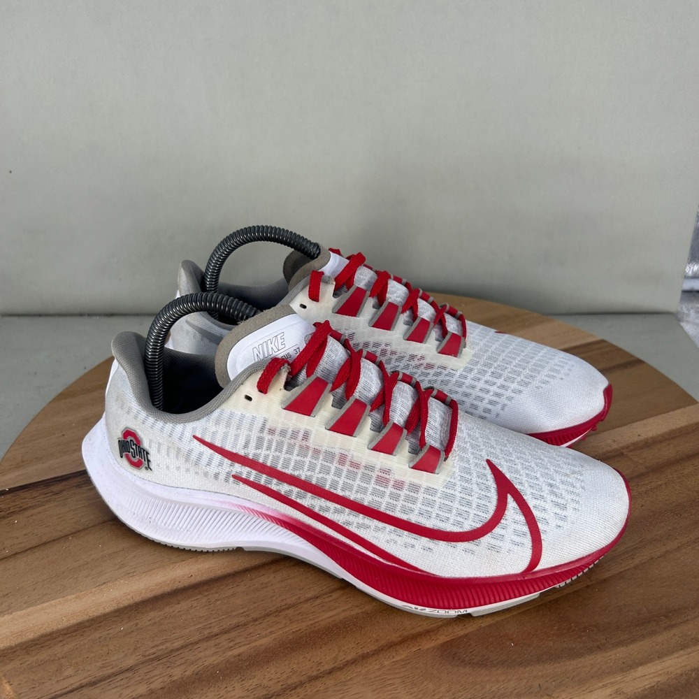 Nike Air Zoom Pegasus 37 Ohio State Buckeyes Running Shoes Mens 7 Womens 8.5
